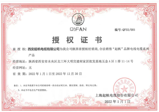 授权证书